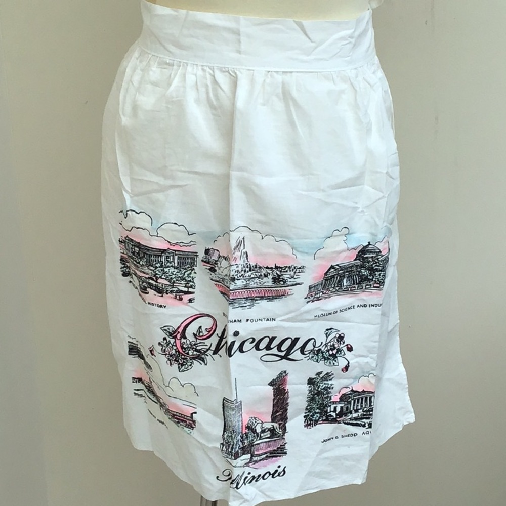 Vintage Chicago Souvenir Apron